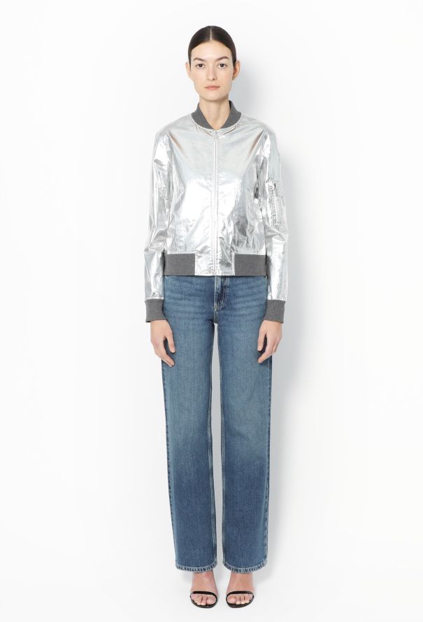 Paco Rabanne 2018 Metallic Bomber Jacket - 3