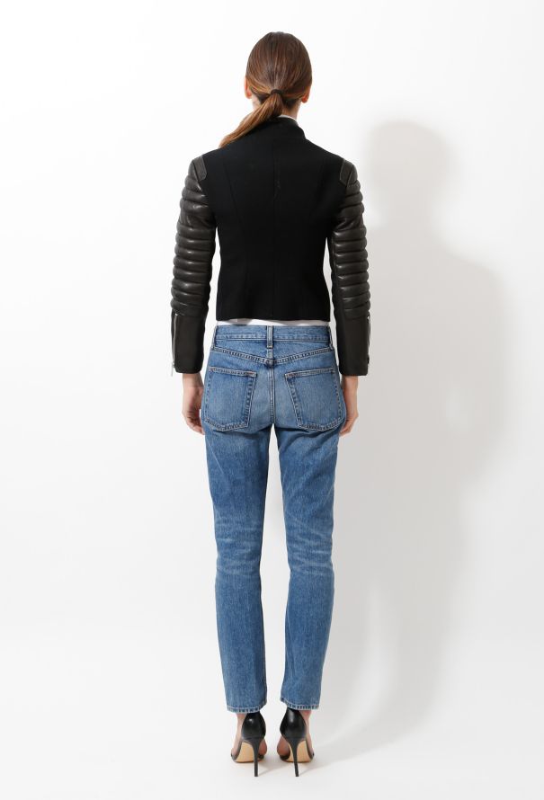 Céline Resort 2010 Wool and Leather Jacket - 6