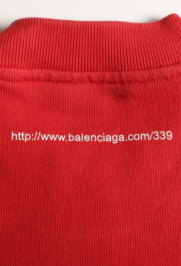 Balenciaga 2016 Cropped URL Sweatshirt - 6