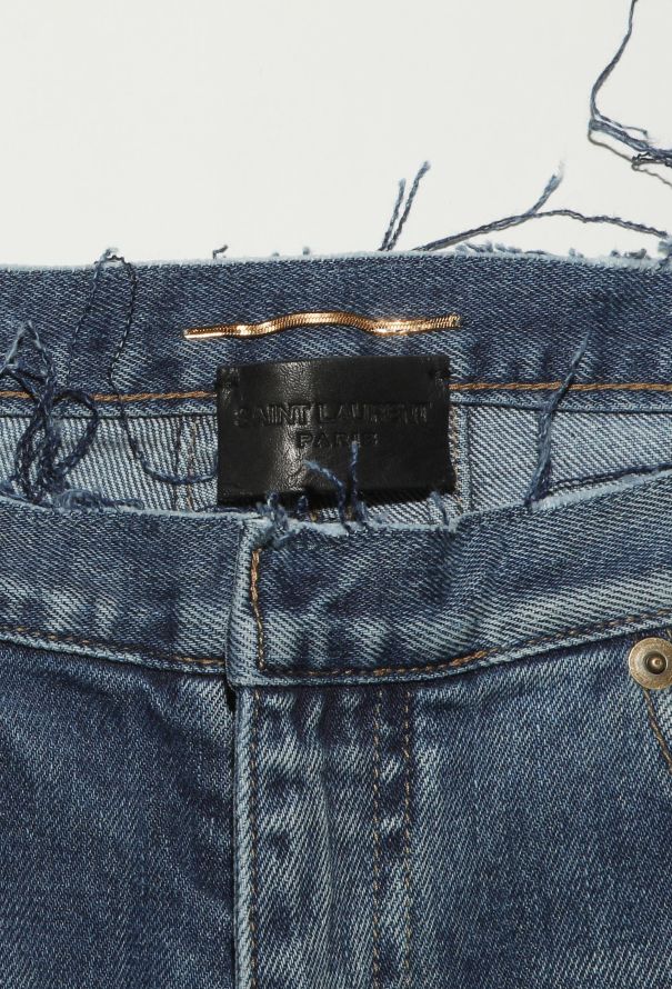 Saint Laurent S/S 2016 Distressed Slim Jeans - 6