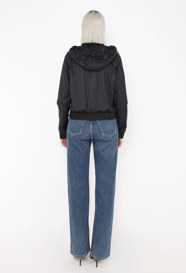 Chanel Embossed Nylon Bomber Jacket - 5