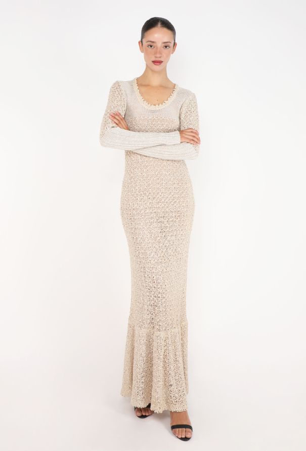 World Treasures Hand-Loomed Irish Linen Dress, 1970s - 1
