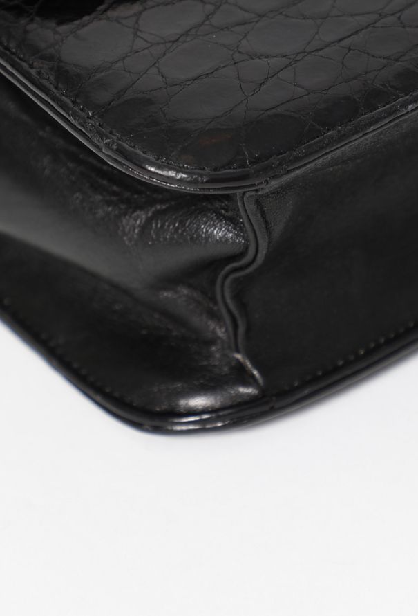 Céline '70s Crocodile Shoulder Bag - 11