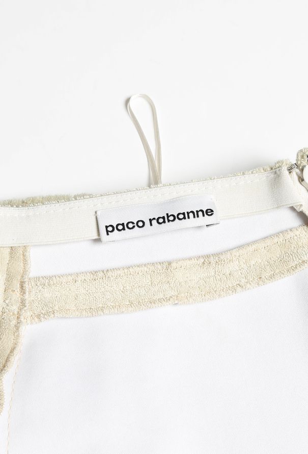 Paco Rabanne S/S 2016 Terrycloth Skirt - 5