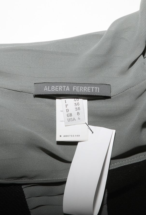 Alberta Ferretti Pleated Strass Gown - 5