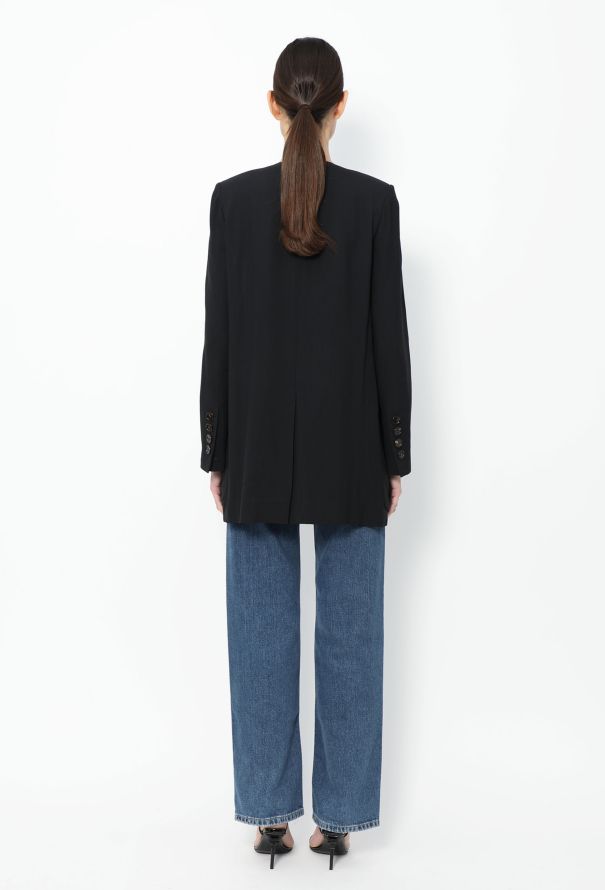 Chloé S/S 2016 Collarless Crêpe Jacket - 5