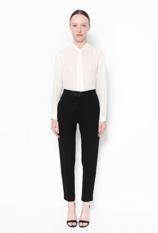 Céline Resort 2010 Black Smoking Trousers - 1