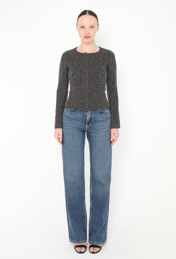 Chanel 2008 Bicolor Tweed Zip Jacket - 2