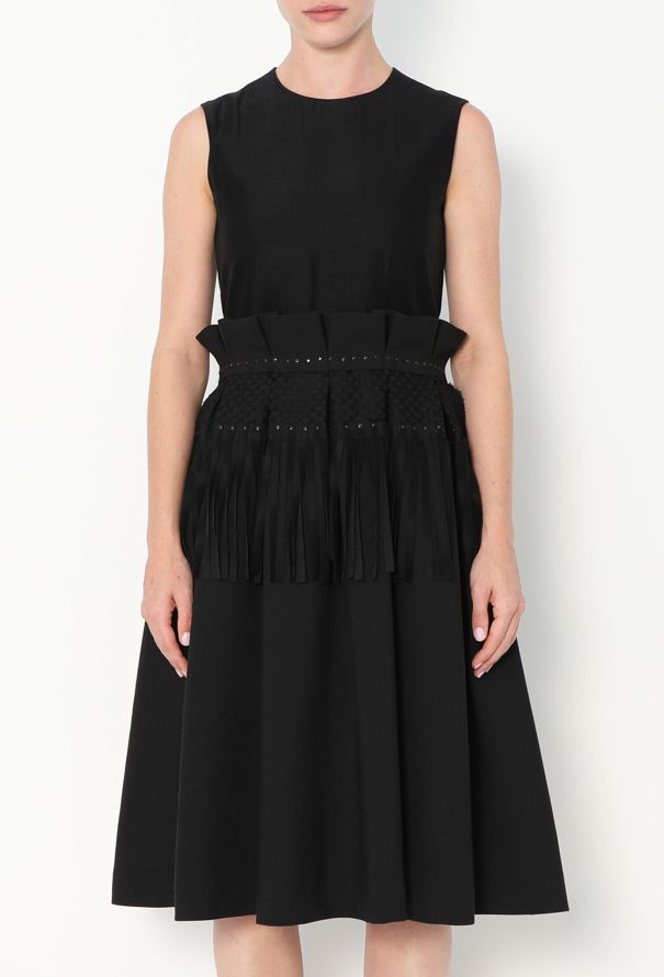 Noir Kei Ninomiya S/S 2016 Fringe Peplum Dress - 3