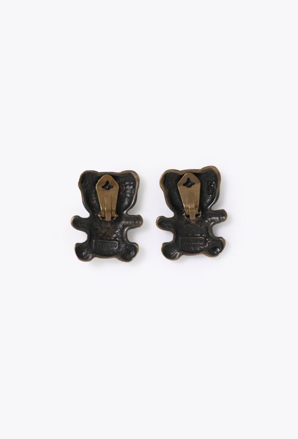 Moschino '90s Teddy Clip Earrings - 2