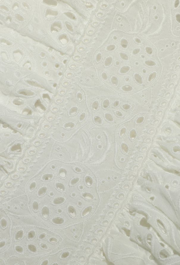 Valentino Floral Cotton Eyelet Dress - 8