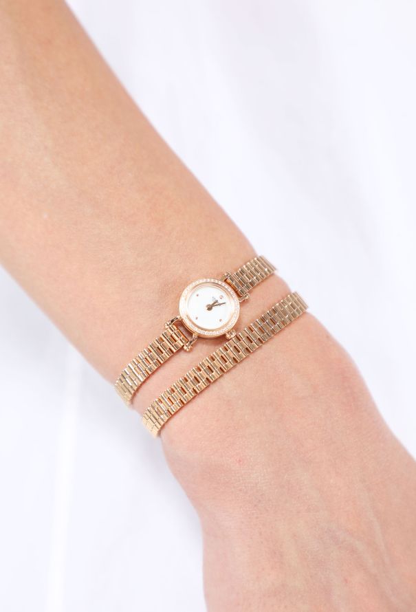 Hermès 18K Rose Gold & Diamond Faubourg Double-Tour Watch - 5