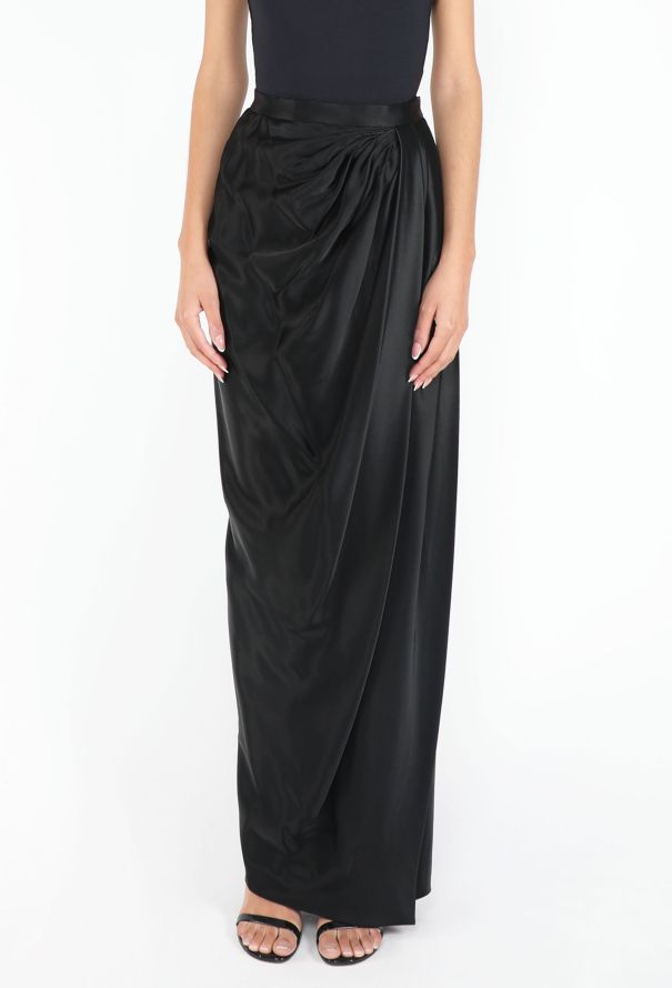 Saint Laurent Haute Couture 1985 Draped Wrap Skirt - 4