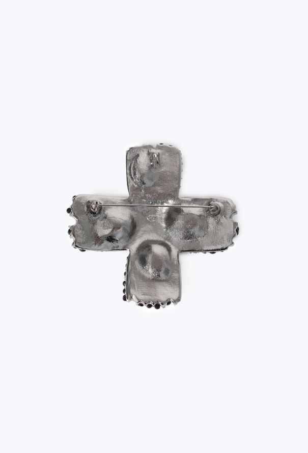 Chanel Gripoix Cross Pendant Brooch, 2005 - 4