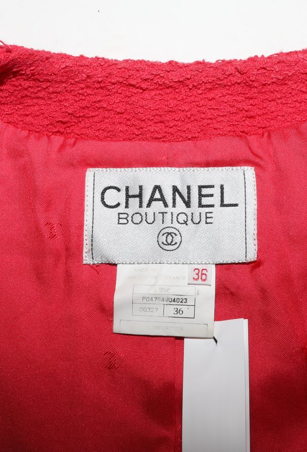 Chanel Collarless Bouclé Tweed Jacket, S/S 1995 - 10