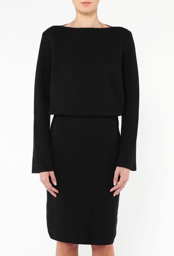 Alaïa Ribbed Knit Sweater Dress - 2