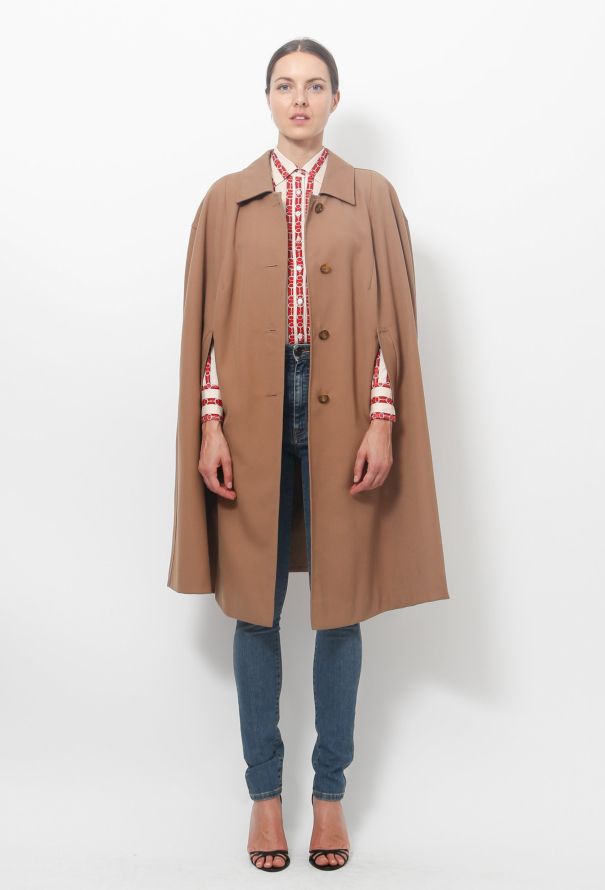 Camel Flared Cape - 4