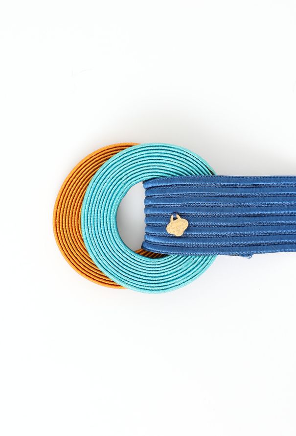 Saint Laurent Vintage Woven Silk Belt - 4