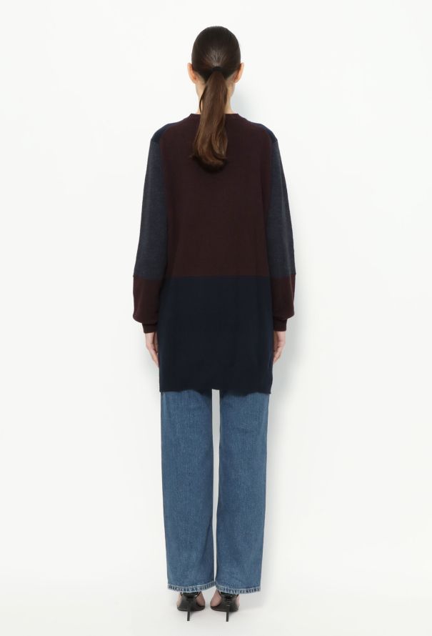 Céline Colorblock Wool Sweater - 4