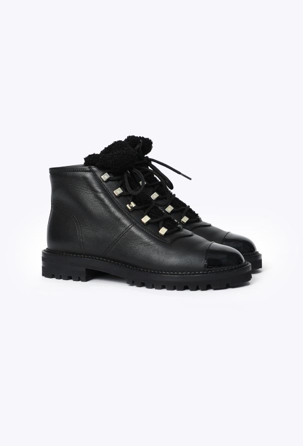 Chanel 2019 Iridescent Bouclé Cap-Toe Boots - 3