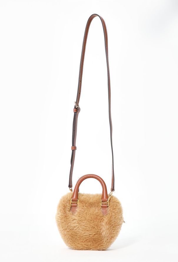 Céline 2022 Shearling Heart Mini Bag - 4