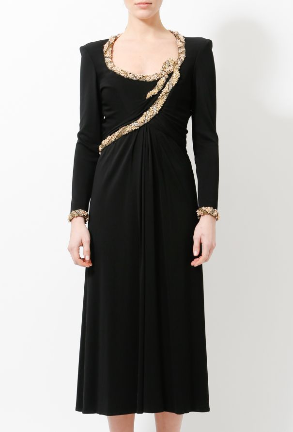 80s Bob Mackie Embellished Dress - 3