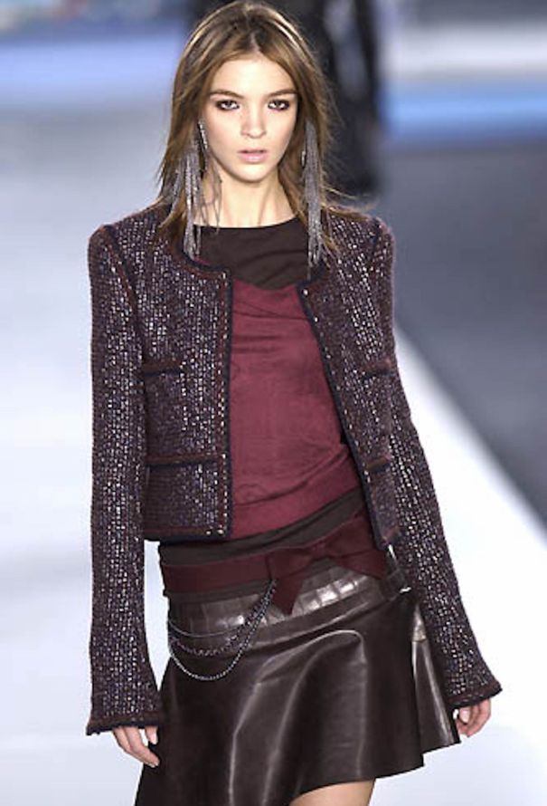 Chanel F/W 2002 Felt Bow Chainlink Belt - 2