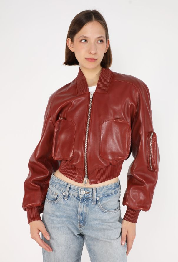 Phoebe Philo Lambskin Ribbed Bomber Jacket, 2025 - 1