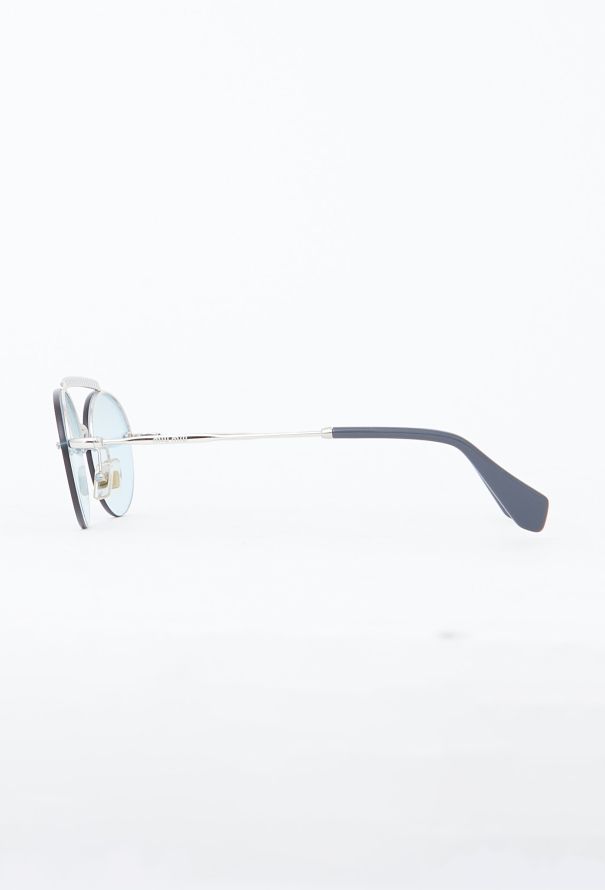 Miu Miu 2021 Oval Embellished Sunglasses - 5