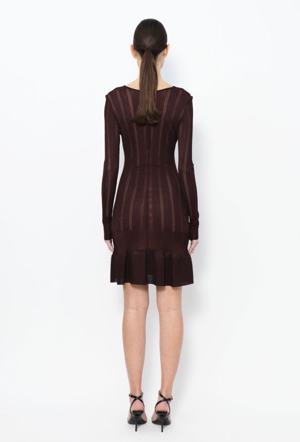 Alaïa 1992 Ribbed Bodycon Knit Dress - 4