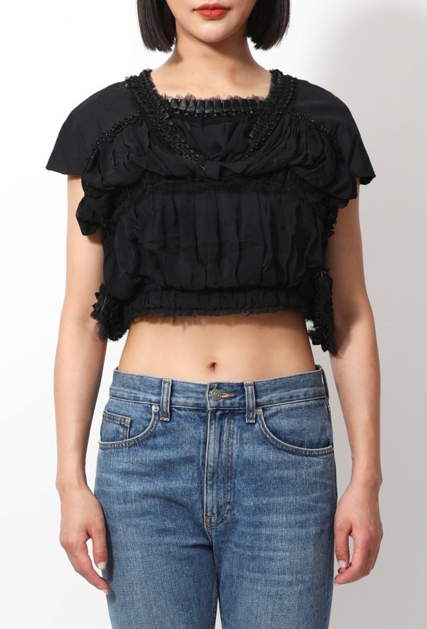 Comme des Garçons 2012 Ruffled Embellished Top - 3