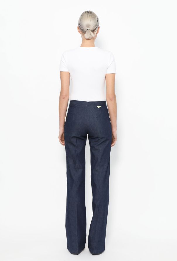 '70s Charmeuse Trim Jeans - 3