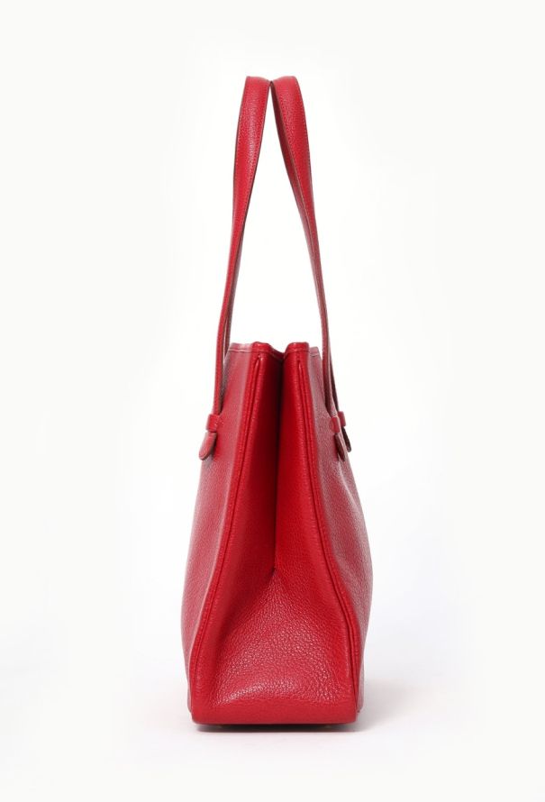 Hermès Red Buffalo Galop Tote Bag - 3