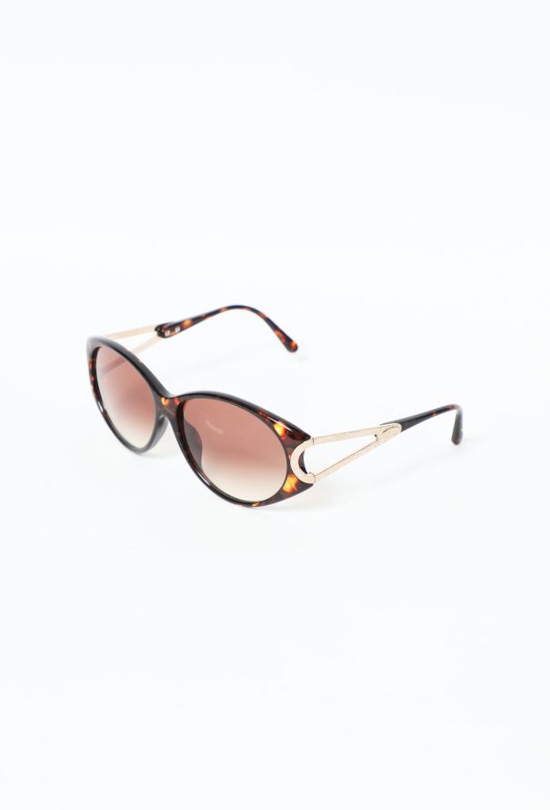 Christian Dior 90s Tortoiseshell Oval Sunglasses - 2