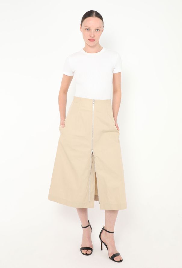 Céline Zippered A-Line Skirt - 2