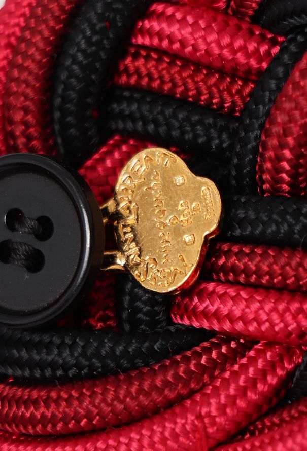 Saint Laurent Vintage Woven Silk Belt - 4
