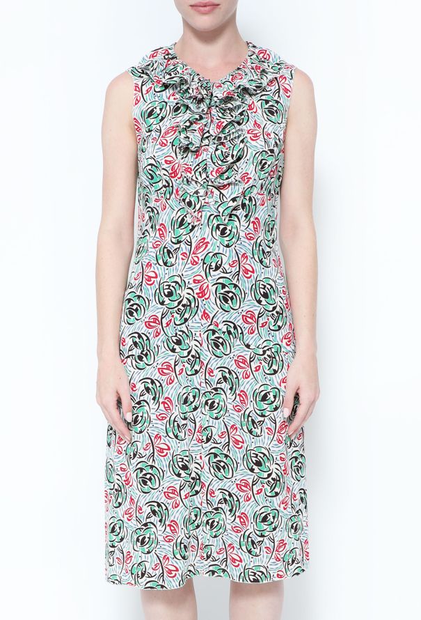 Prada Resort 2011 Graphic Crêpe Dress - 3