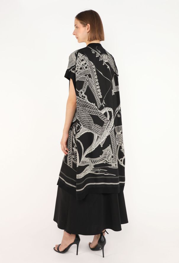 Hermès 'Zouaves et Dragons Finesse' Silk Kaftan, 2021 - 2