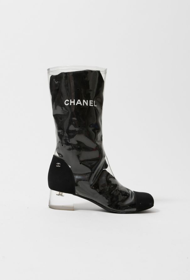 Chanel S/S 2018 Transparent Boots - 7