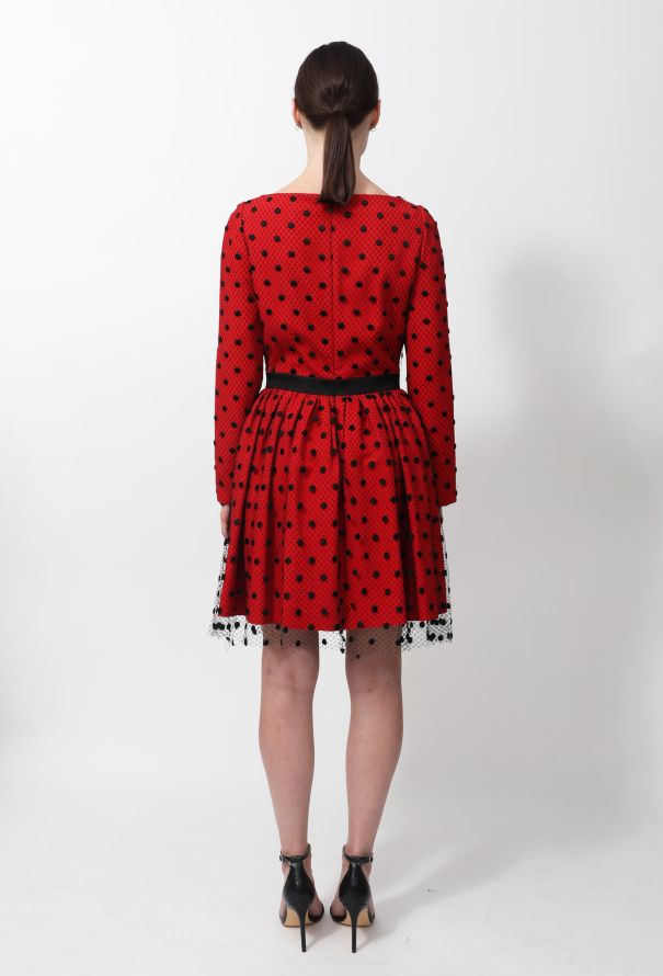 Saint Laurent F/W 2015 Dotted Lace Dress - 4