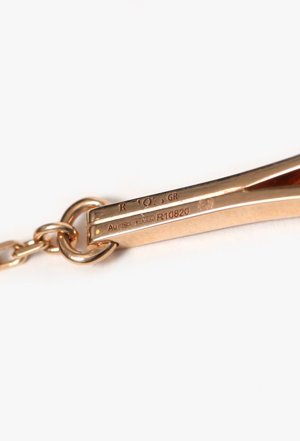 Repossi 18k Rose Gold & Diamond Serti Inversé Necklace - 4