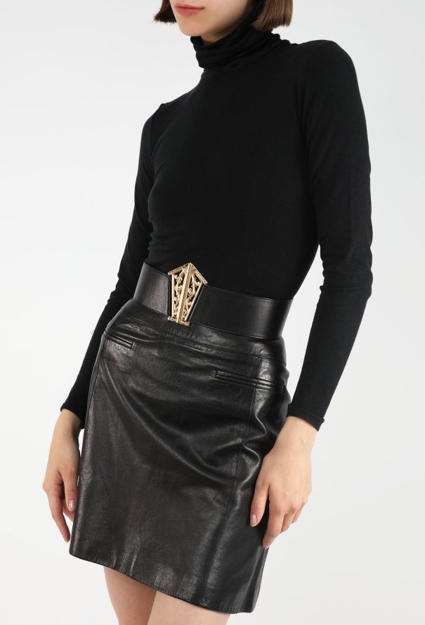 Chanel Filigree Leather Belt , S/S 1990 - 3
