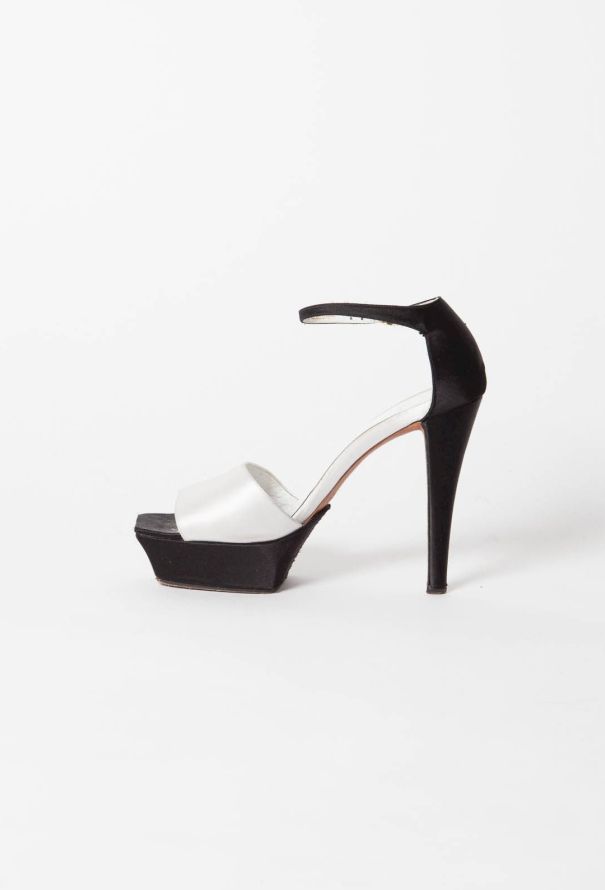 Chanel Haute Couture Two Tone Platform Sandals - 3