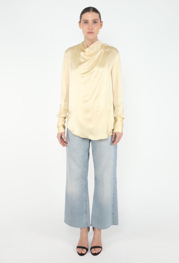 Céline S/S 2013 Charmeuse Lavallière Blouse - 3