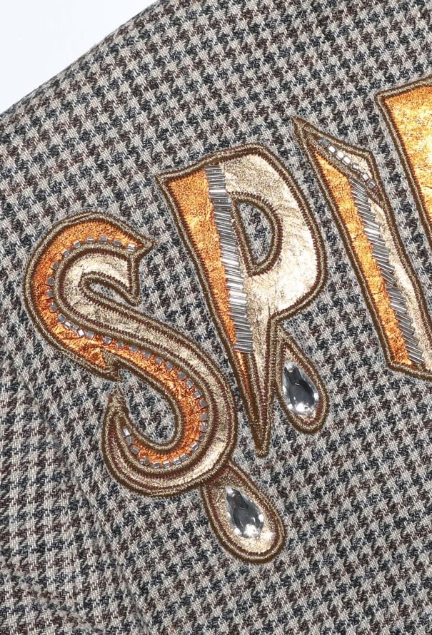 Gucci S/S 2018 'Spiritismo' Houndstooth Blazer - 8
