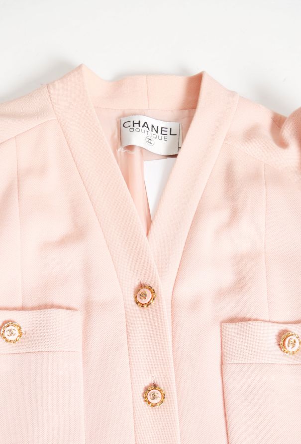 Chanel RARE '90s Crêpe 'CC' Ensemble - 10