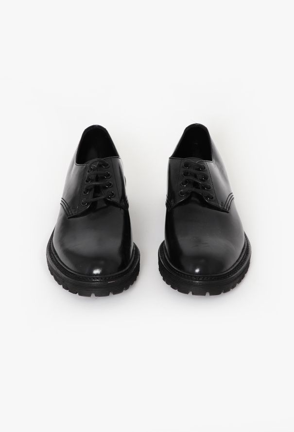 Saint Laurent Laced Calfskin Derbies - 2