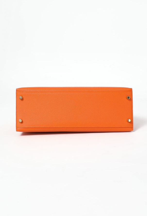Hermès Orange H Epsom Kelly Sellier 32 - 12