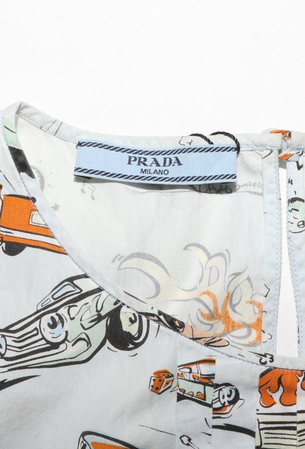 Prada S/S 2012 Automobile Print Top - 6
