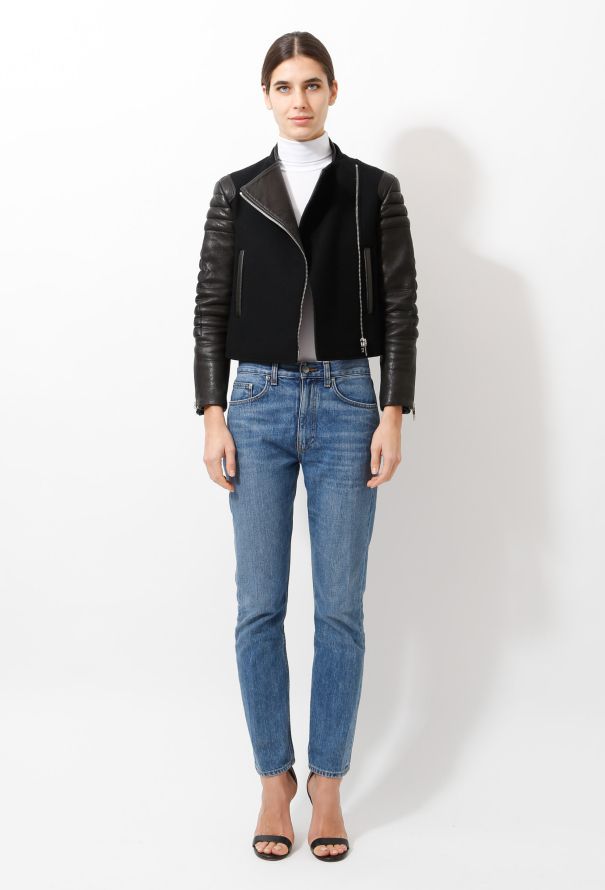 Céline Resort 2010 Wool and Leather Jacket - 3